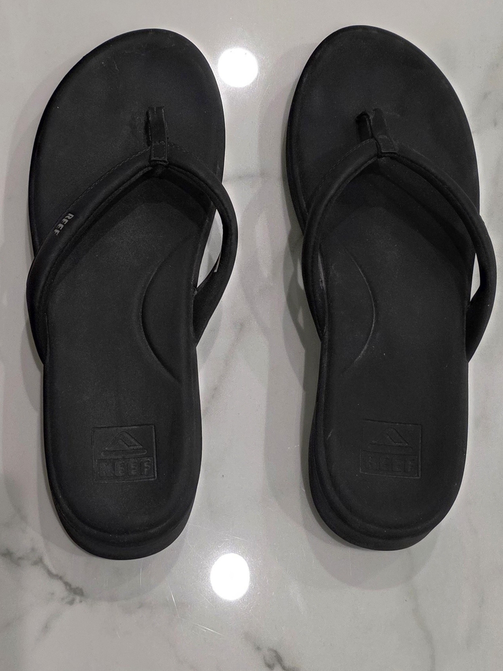 Reef Black Classic Foam Flip Flops